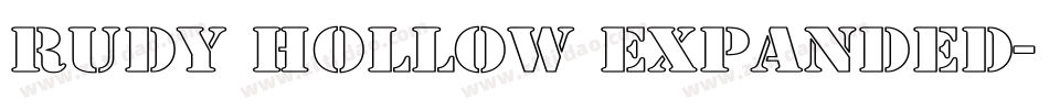 Rudy Hollow Expanded字体转换